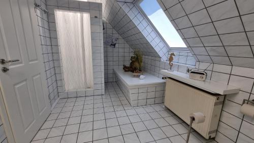 Dapur atau dapur kecil di Gästehaus Hoofdmann Ferienwohnungen