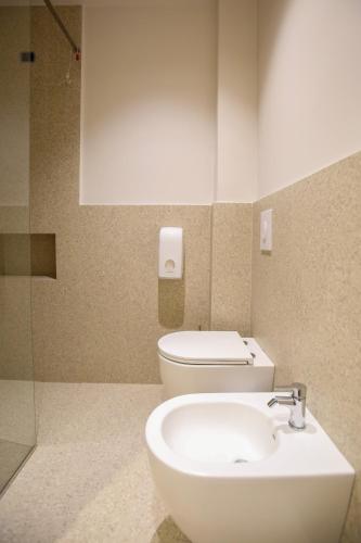 Koupelna v ubytování Olympia Hotel Vlore