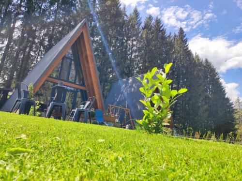 Um jardim em A Frame Scorilo