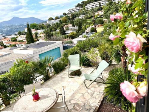 Terrasse, vue mer & montagne, parking & clim