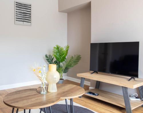 TV a/nebo společenská místnost v ubytování Burns House