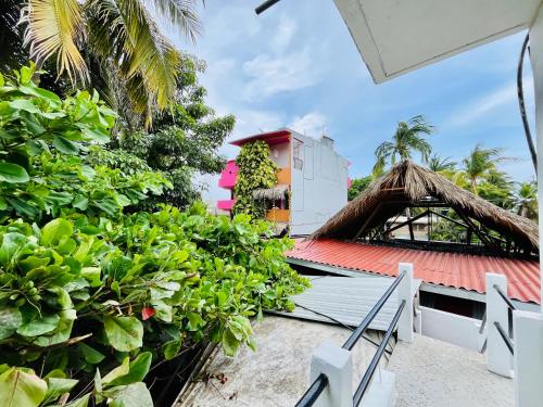 a view from the balcony of a resort at Casa Shula 3 AC Starlink 2min walk to the beach in Brisas de Zicatela