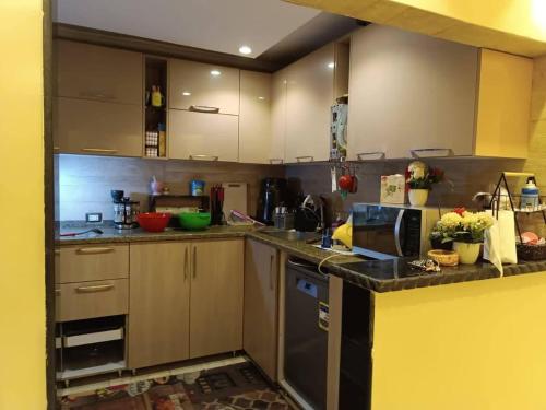 Cuina o zona de cuina de بليله هاوس
