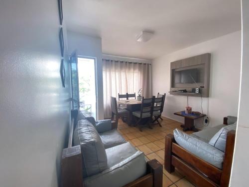 Χώρος καθιστικού στο Apartamento Temporada