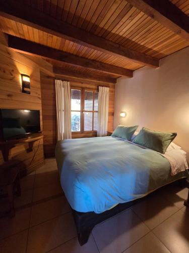Postel nebo postele na pokoji v ubytování Hotel Malalhue