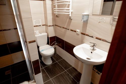 Koupelna v ubytování Chalet Filvarok
