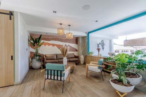 Χώρος καθιστικού στο Hotel Salento Real Eje Cafetero