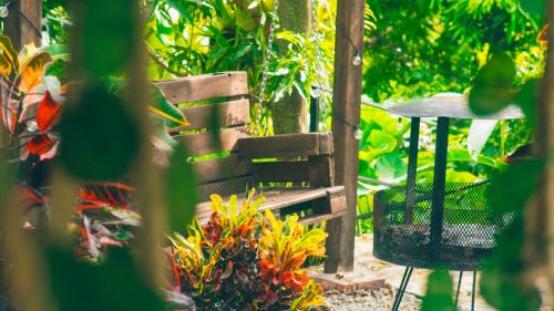 Jardín al aire libre en Glamping Entre Rocas Tena