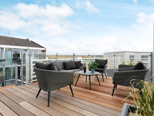 Μπαλκόνι ή βεράντα στο 8 person holiday home in Ringkøbing-By Traum