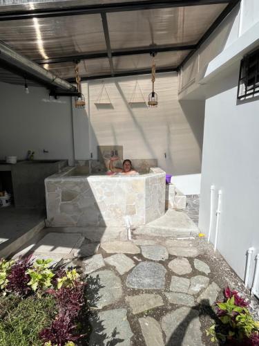 Posezení v ubytování Bee house - Abeja viajera suite
