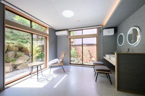 Posezení v ubytování Fuji Sauna Stay Hakoneashinoko - Fuji Sauna Stay 箱根芦ノ湖