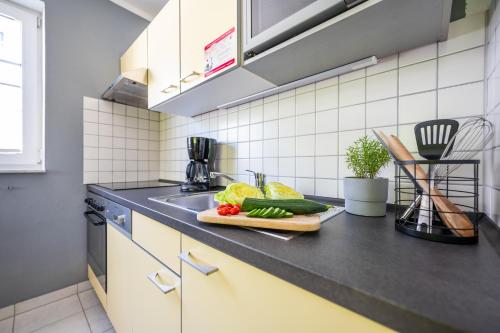 Kuchyň nebo kuchyňský kout v ubytování Ferienwohnungen Familie Glasner