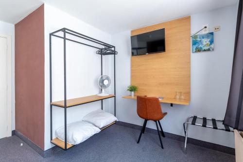 Postel nebo postele na pokoji v ubytování Hotel Montovani