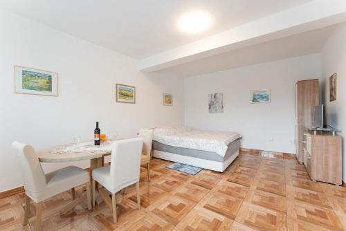Posteľ alebo postele v izbe v ubytovaní Villa Paradiso in Plomin - Istrien