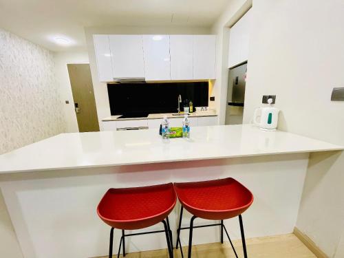 Kuchyň nebo kuchyňský kout v ubytování My Residence Star KLCC
