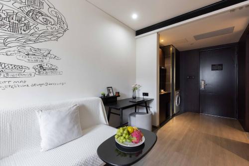 Posezení v ubytování Hangzhou Futur Science andTechnoiogy CitiGO HuanGe Hotel