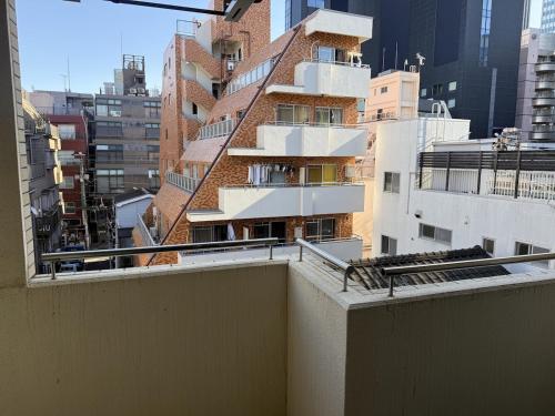 Walk to JR Shinjuku - Grand Écru II 403 - Balcony & Kitchen