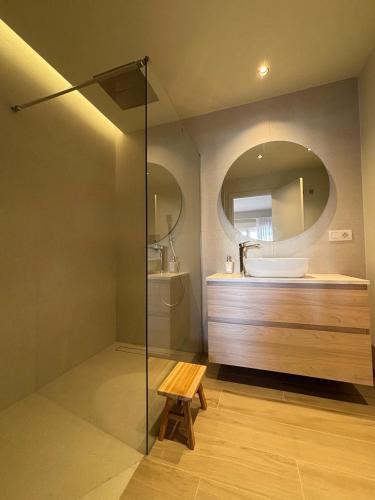 Ένα μπάνιο στο Joyma Boutique Apartments