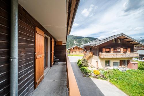 a view from the balcony of a house at La Flèche d'Or in Châtel