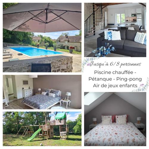 Le relais des clefs -Piscine chauffée, pétanque - 8pers