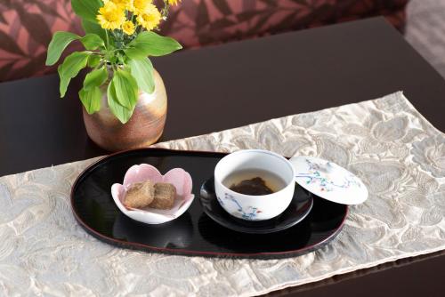 Kemudahan buat kopi dan teh di Yado Nakaya