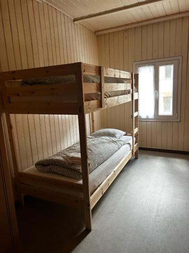ファイドにあるCepis apartmentsの二段ベッドが2つある寝室