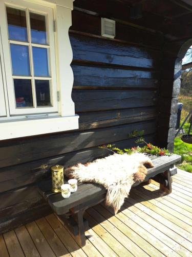 Μπαλκόνι ή βεράντα στο Mountain villa with amazing view of Hardangervidda!