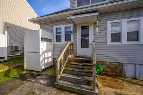 Bygningen som feriehuset ligger i