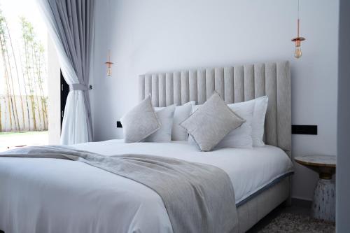 Postel nebo postele na pokoji v ubytování Modern Villa Selma