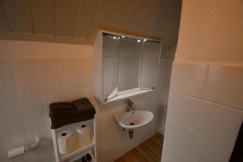 Phòng tắm tại Ferienwohnung Windhund