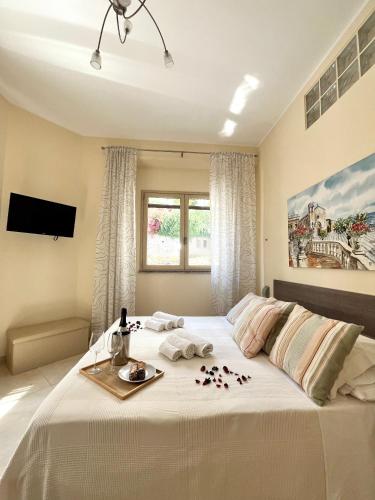 Postel nebo postele na pokoji v ubytování Silene Charme Apartment