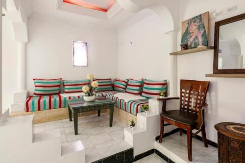 Ruang duduk di Océan breeze ,see view apartment