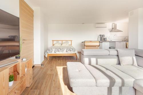 Dapur atau dapur kecil di Appartement dans villa