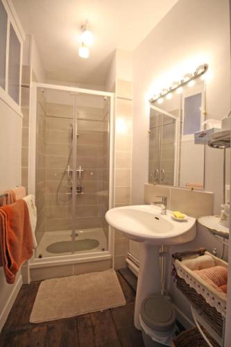 Salle de bains dans l'établissement Maison gay lussac