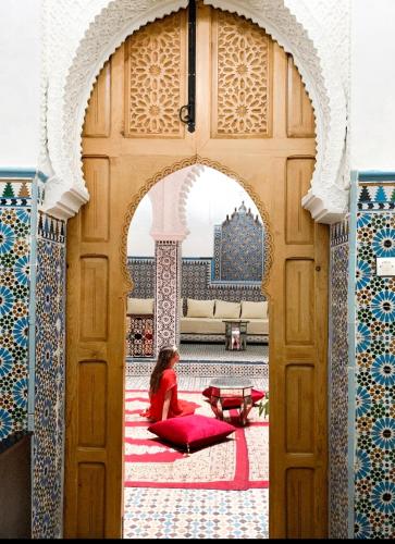 Un balcón o terraza en Riad Tetuanía