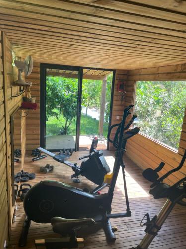 Γυμναστήριο ή/και όργανα γυμναστικής στο Chambre d'hôtes A Vadina Porticcio