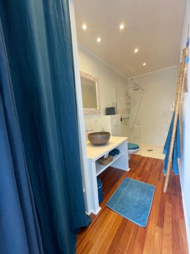 Η κουζίνα ή μικρή κουζίνα στο Chambre d'hôtes A Vadina Porticcio