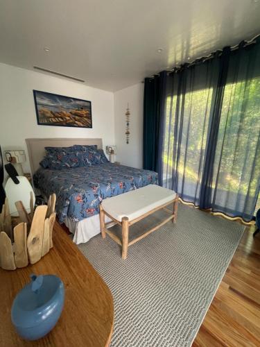 Χώρος καθιστικού στο Chambre d'hôtes A Vadina Porticcio