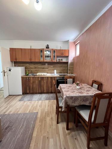 Kuchyň nebo kuchyňský kout v ubytování Apartmani Nikolic