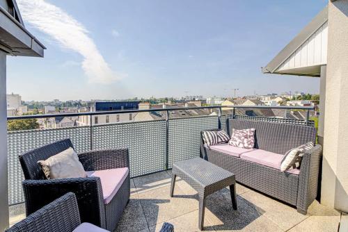 Photo de la galerie de l'établissement Le Maginot, T4 de standing, terrasse et parking, à Rennes