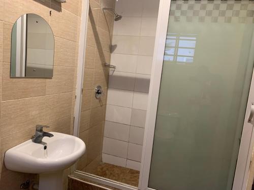 Salle de bains dans l'établissement Funkyndom Apartments