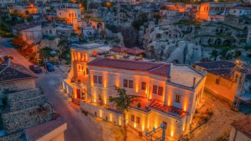 Nespecifikovaný výhled na destinaci Nevsehir nebo výhled na město při pohledu z hotelu