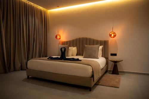 Ένα ή περισσότερα κρεβάτια σε δωμάτιο στο Modern Villa Safa