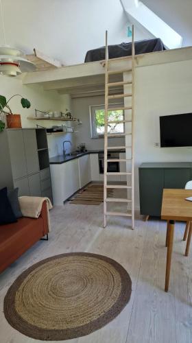 Kuchyň nebo kuchyňský kout v ubytování Tiny Villa