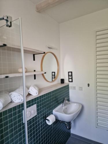 Koupelna v ubytování Tiny Villa