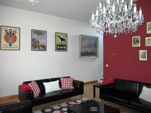 Un lugar para sentarse en Apartments Suites in Antwerp
