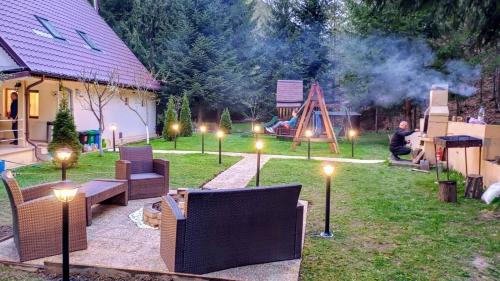 Vườn quanh Casa Aris Lepsa Vrancea