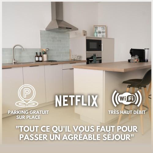 Lou Cabanot - Appartement lumineux 3 chambres - Parking Gratuit