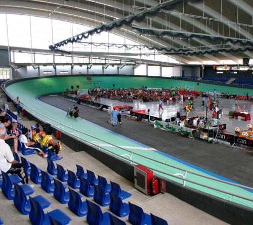 a large crowd of people in a large stadium at Hotel Beratxa in Tafalla