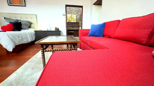 Postel nebo postele na pokoji v ubytování Cozy studio in Garachico of 100 m² with city view